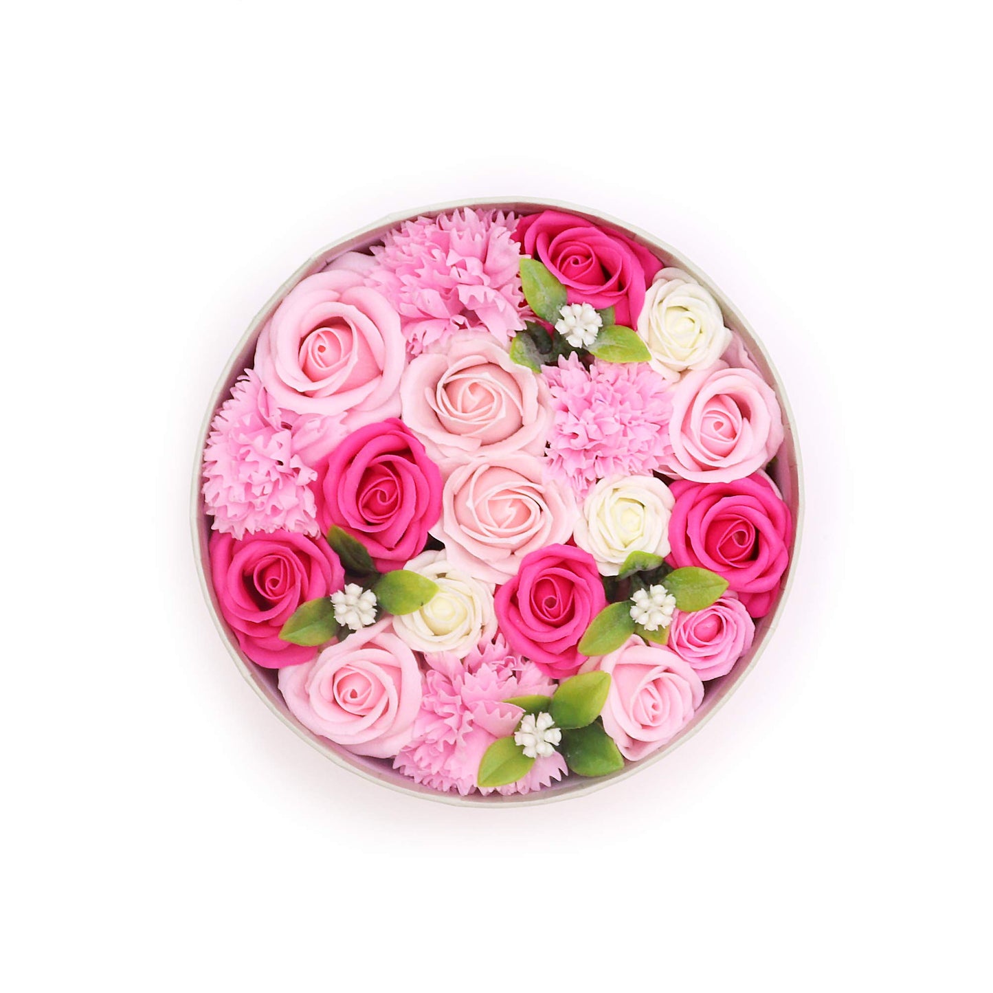 Coffret cadeau . Bouquet floral de savon